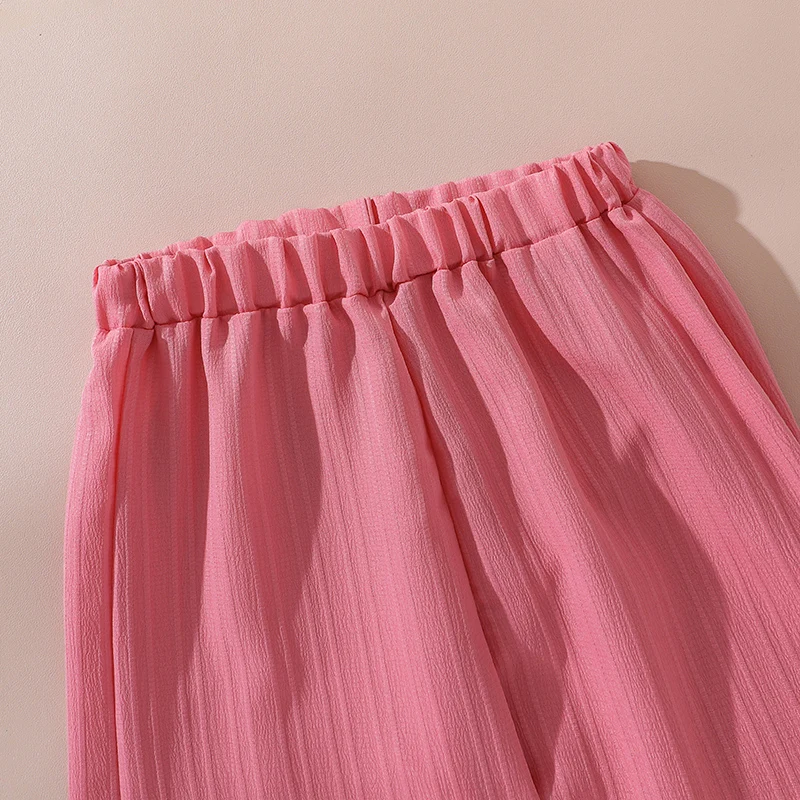Mädchen Sets 4-16 Jahre Hemd Langarm Mantel + Lose Beiläufige Lange Hosen Für Mädchen Koreanischen Stil Anzüge sommer Mode Kleidung Sets – Detail 9