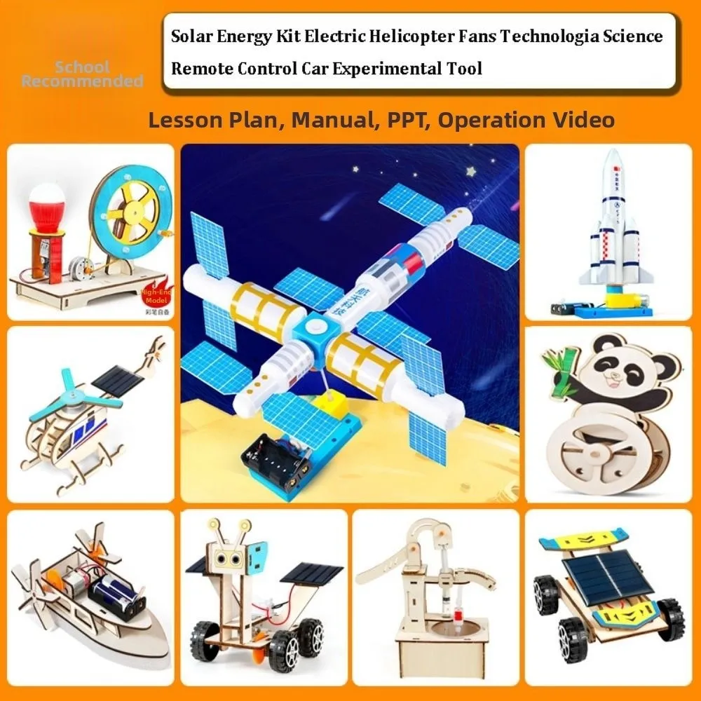 High Quality DIY Science Solar Energy Kit Multistyles Self Provided Battery Technologia Science Car Scientific Experiment Tool