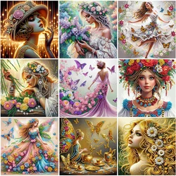 5D DIY Partial Special Shaped Drill Diamond Painting Kit Girl Decoration