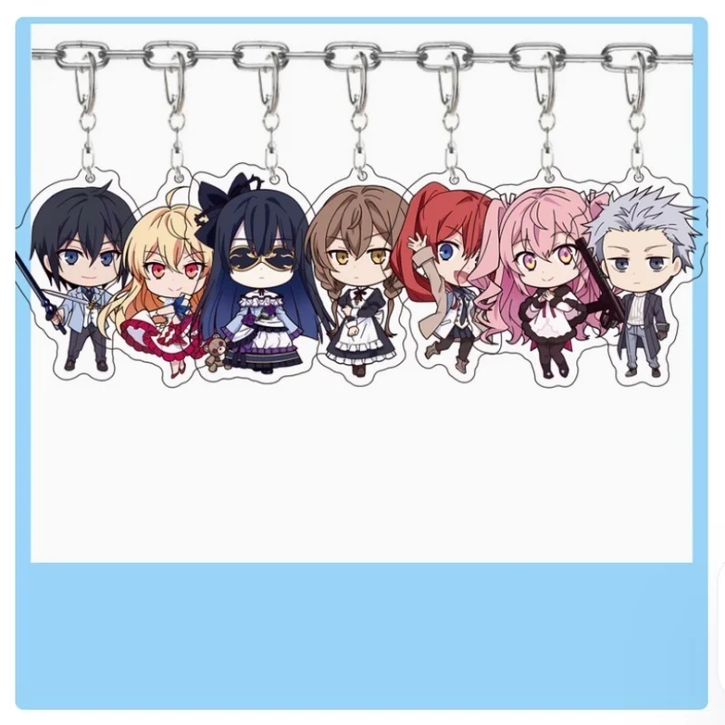 Anime My Star in the Night Sky Isshiki Alice Lishia Cosplay Costume Keychain Acrylic Key Chain Pendant Keyring Prop