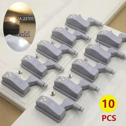 LED Inner Hinge Lamp Cabinet Lights Universal Wardrobe Cupboard Door Sensor Lights Bedroom Wardrobe Kitchen Closet Night Lights