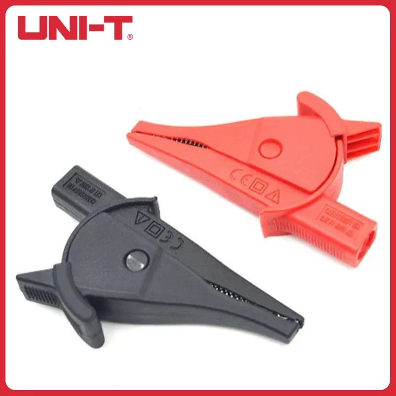 UNI-T Through Hole Alligator Clip UT-C02A Crocodile Clip Interface Straight Plug for Multimeter Probe Battery Test
