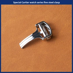 High Quality 14mm 16mm 18mm Solid metal watch Buckle For Cartier Blue Ballon PASHA Men women Metal Stainless Steel Folding clasp