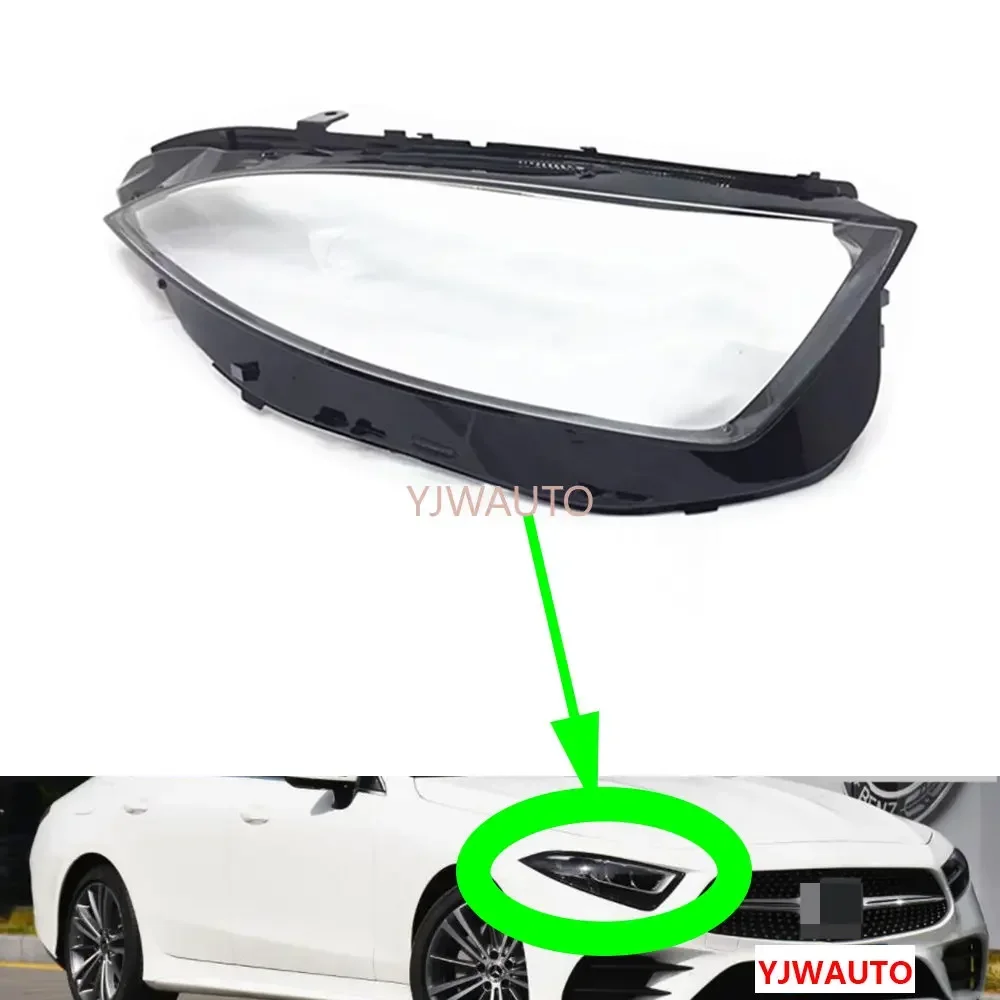 

Для Mercedes-Benz C257 CLS 2018 2019 2020 2021, автомобильная фара, линза, стекло, замена переднего абажура, авто корпус