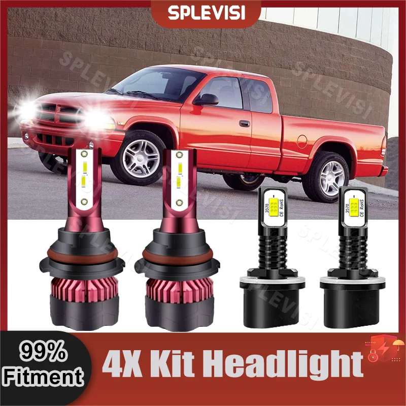 

Superior CSP Chips 27000LM Headlight High Beam Low Beam Fogllamp For Dodge Dakota 1998 1999 2000 For Dodge Durango1998 1999 2000