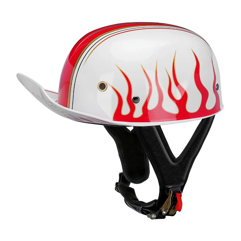 

Motorcycle Half Face Helmets Retro Vintage Half Helmet Motorbike Racing Scooter Biker Motorbike Moto Riding Helmet Casco