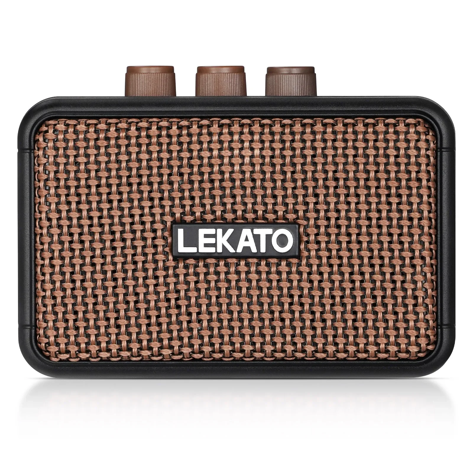 

Lekato Guitar Amplifier AMP Dual Speakers with Clean Overdrive Effect Mini Guitar Speaker 5W Portable Practice Guitar Amp
