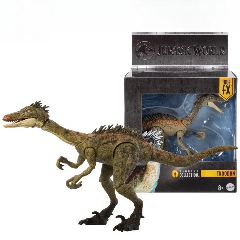 Jurassic World Dinosaur Velociraptor Triceratops Scutosaurus Troodon Hammond Collection Action Figure Movable Toy for Boys Model