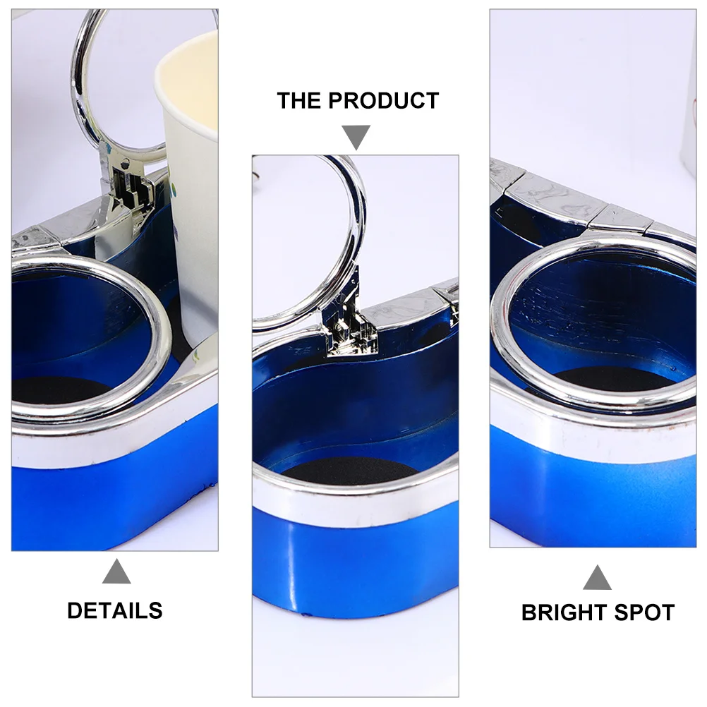 

2Pcs Car Drink Holder Double Hole Sturdy Beverage Bottle Holder Auto Cup Organizer Car Accessories Suitable for Most Vehicles