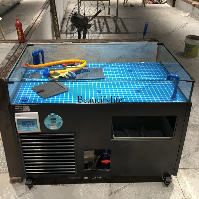 X4 Shellfish Pool Mobile Seafood Fish Tank Refrigerator Integrated Breeding Dedicated