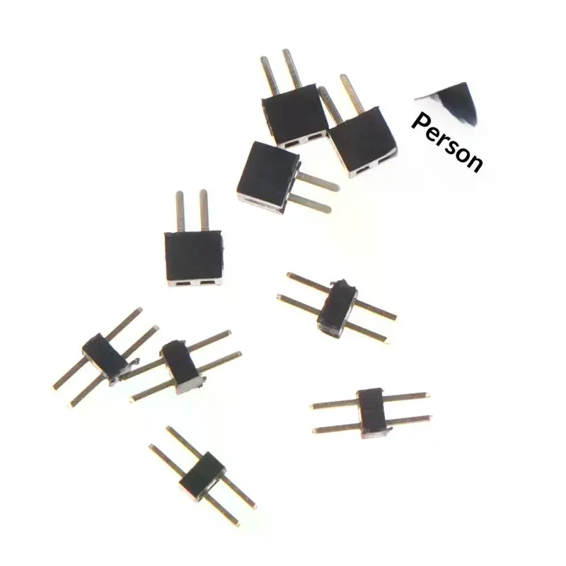 5/10Sets 1.0mm Pitch 2P Square Single Male Female Pin Header Connector DIY RC