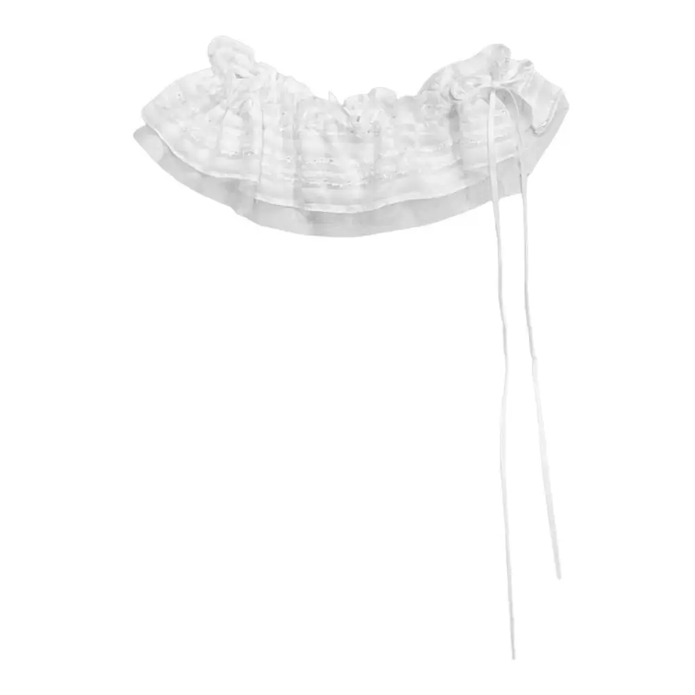 Nueva minifalda de encaje con flores bordadas, ropa de calle Y2K transparente, falda con volantes y cordones, faldas plisadas Harajuku, decoración de pantalones vaqueros