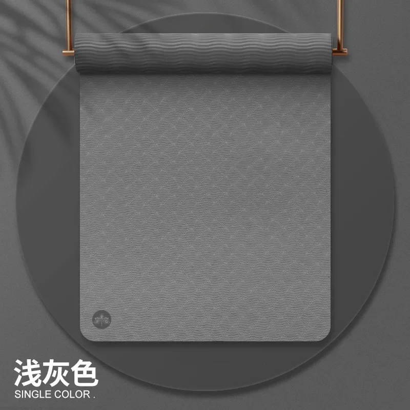 TPE اليوغا حصيرة عدم الانزلاق الصامت الرياضة الرجال اللياقة البدنية حصيرة المنزل سميكة امتصاص الصدمات حصيرة عزل الصوت