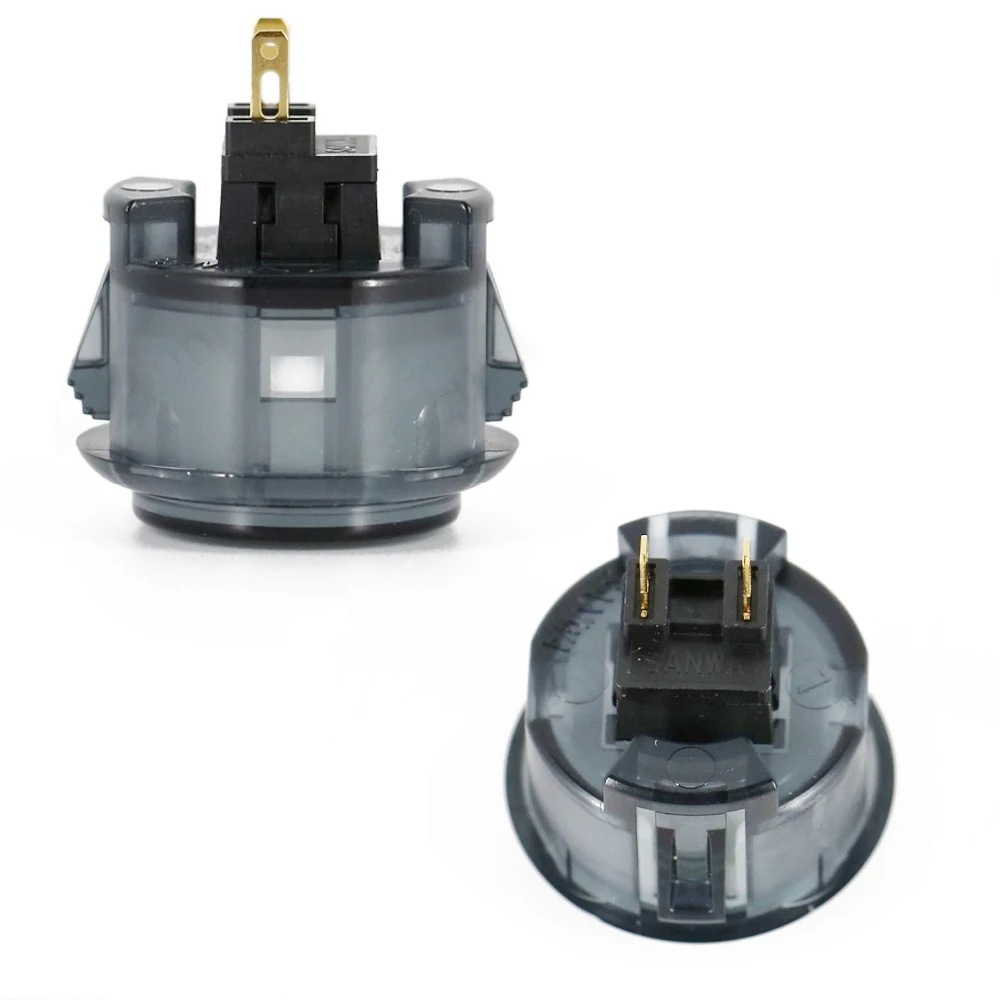Original Japan Sanwa OBSC-30 Push Button transparent clear for arcade jamma mame game part supported ps4 pandora pc raspberry pi