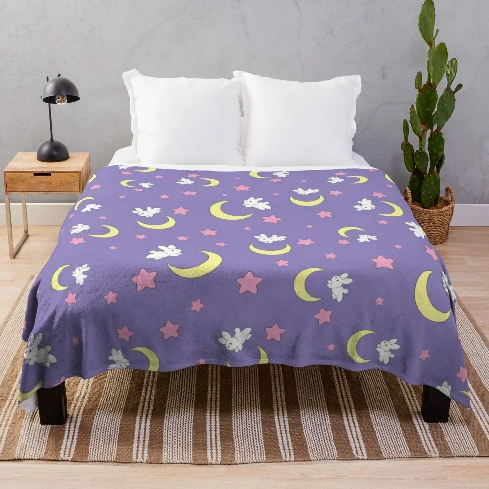 

Rabbit of the Moon Throw Blanket cosplay anime Large decorative Blankets