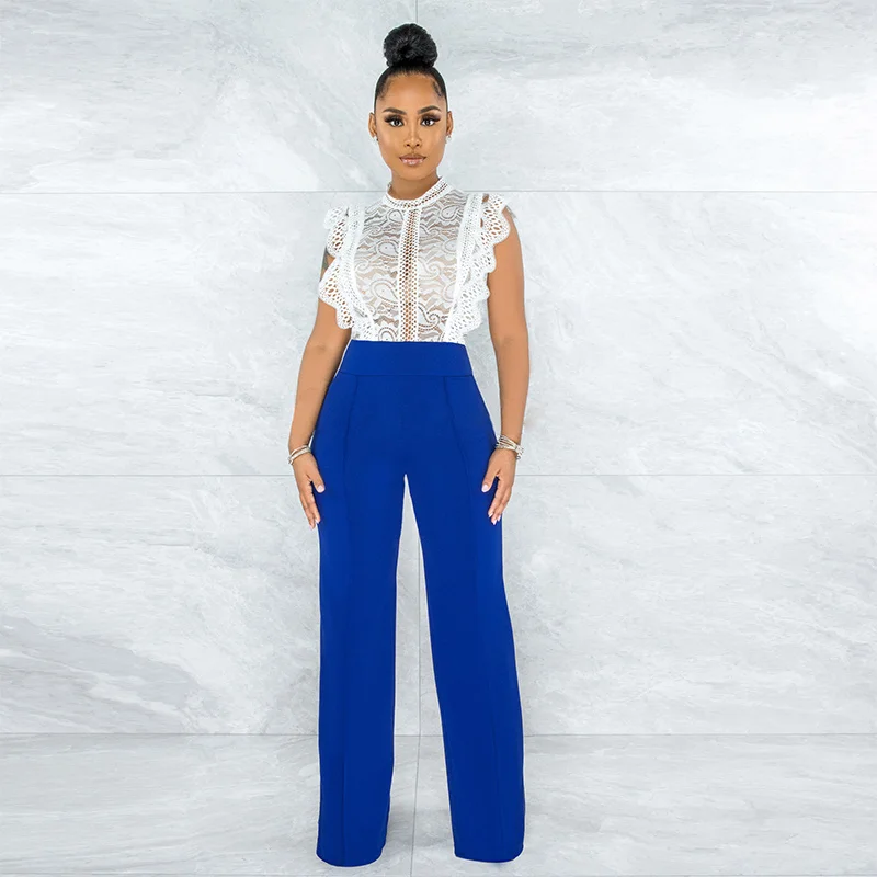 Casual High Waist Loose Wide Leg Pants for Women Spring Autumn New Female Back Zipper Floor-Length Pants Ladies Long Trousers