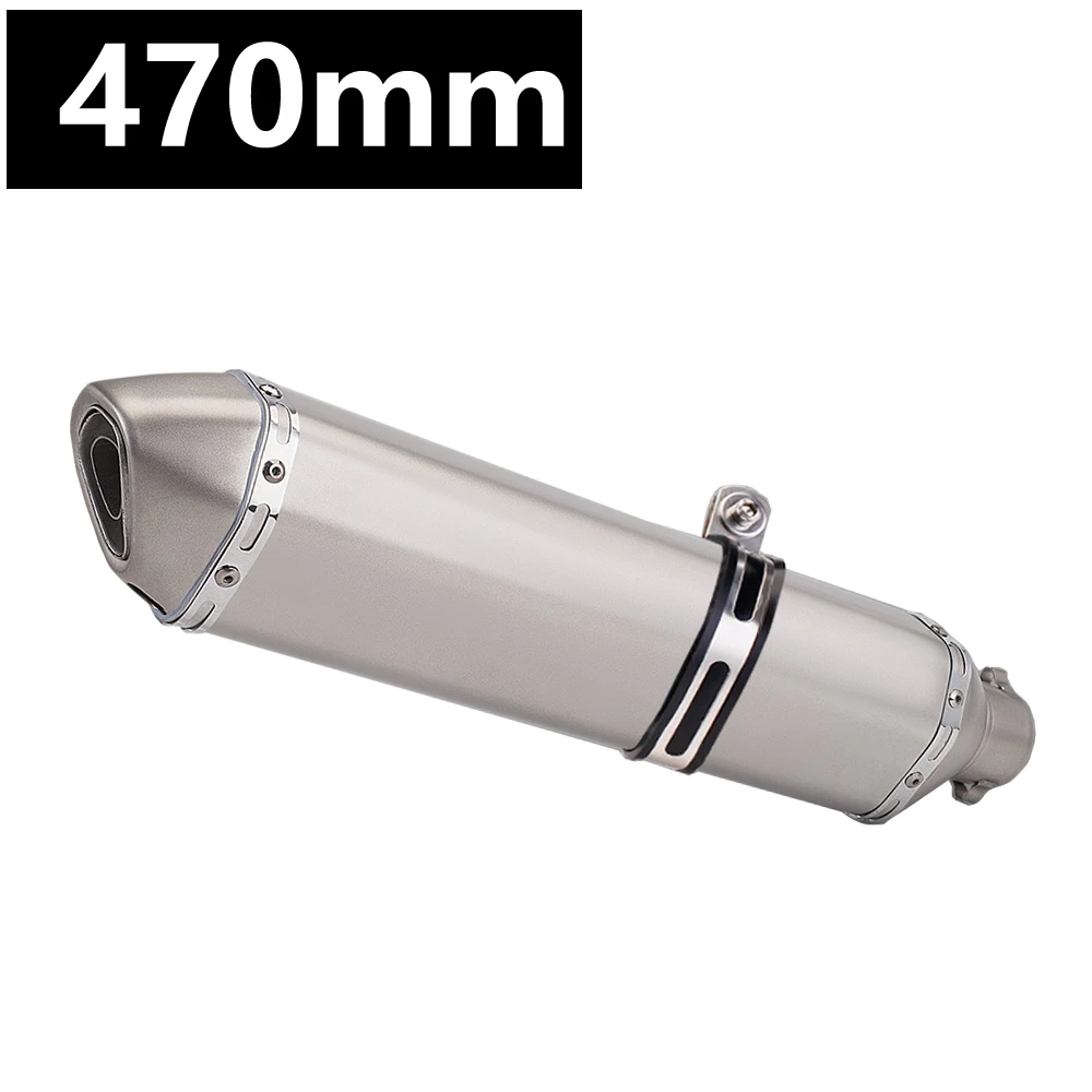 51MM for ninja400 R3 Z900 S1000RR MT-07 pcx160 duke390 R1 High Performance Motorcycle Stainless steel Exhaust Pipe 570mm