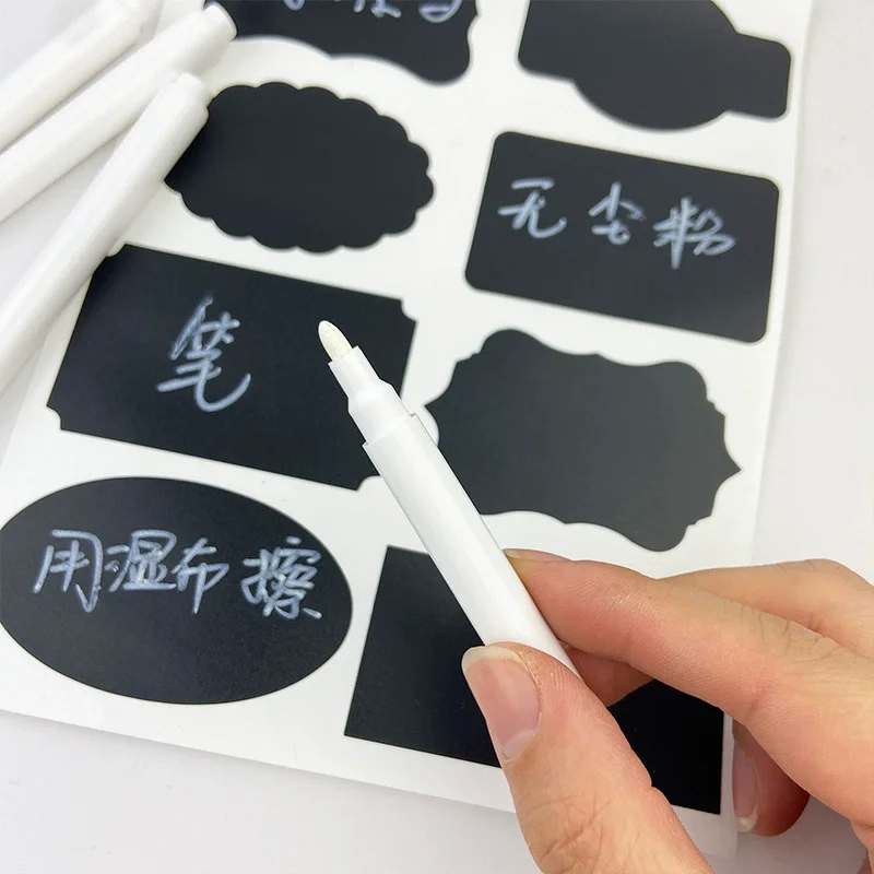 10Pcs White Liquid Chalk Erasable Pen Marker For Glass Windows Electronic Blackboard Chalkboard Window White Pen