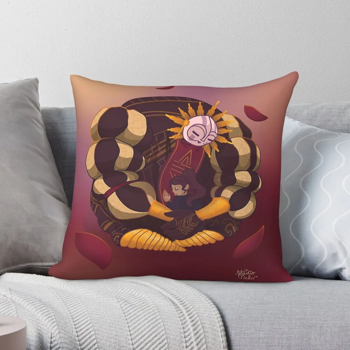 Clair Obscur Expedition 33 Esquie Square Pillowcase Polyester Linen Velvet Printed Decor Throw Pillow Case Sofa Cushion Cover