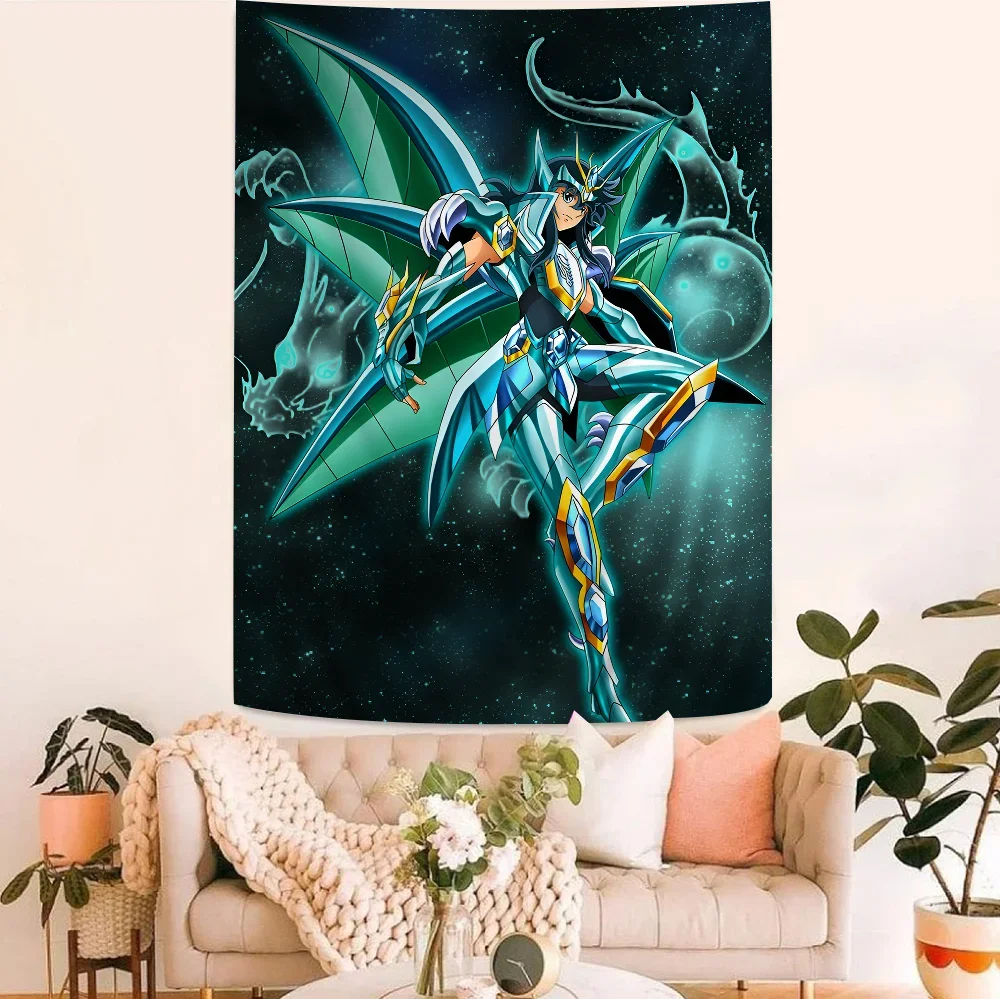 S-Saint Seiya Anime Tapestry Art Science Fiction Room Home Decor Wall Art Decor