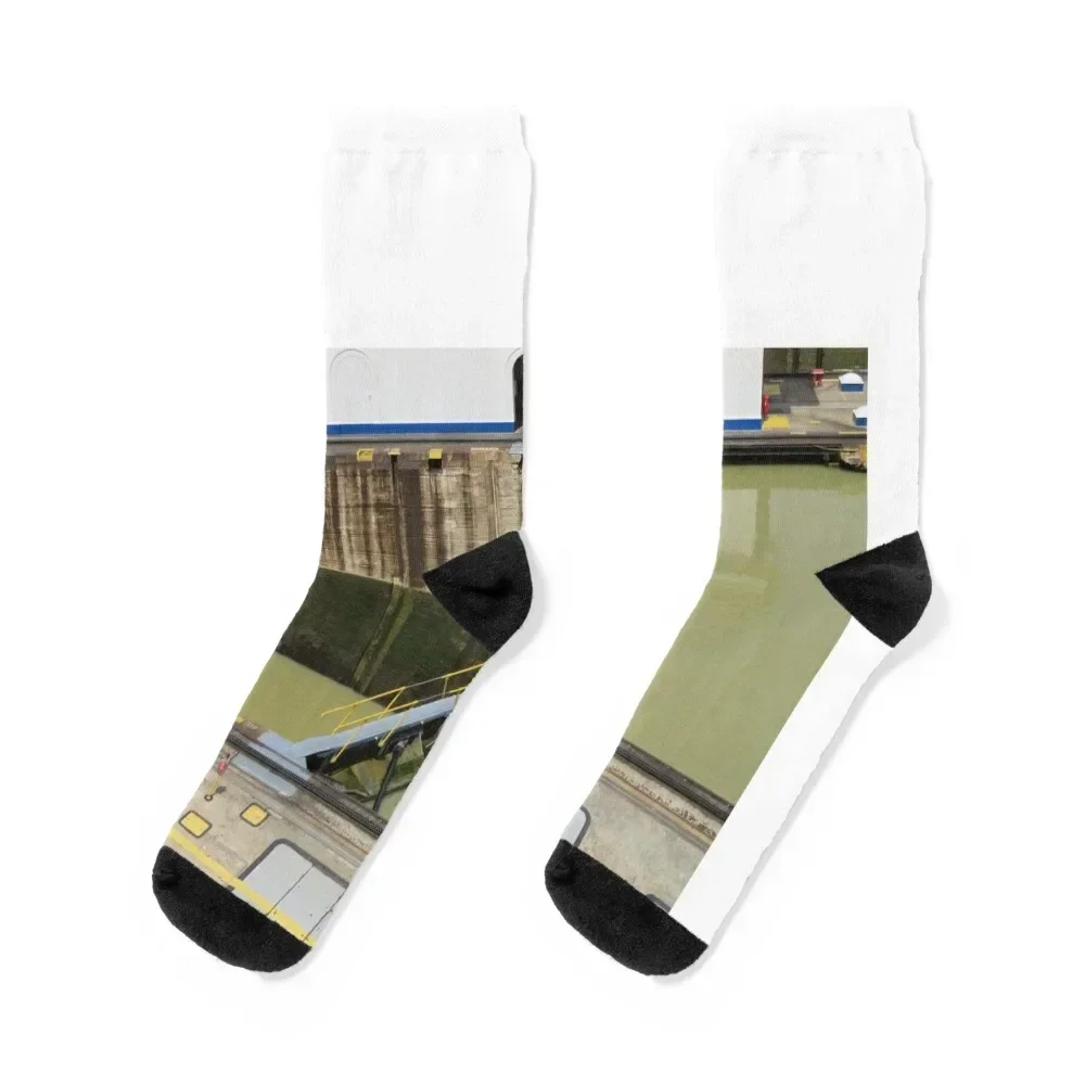 Panama Canal Loch, Panama City, Panama Socks custom sports cycling moving stockings Woman Socks Men's