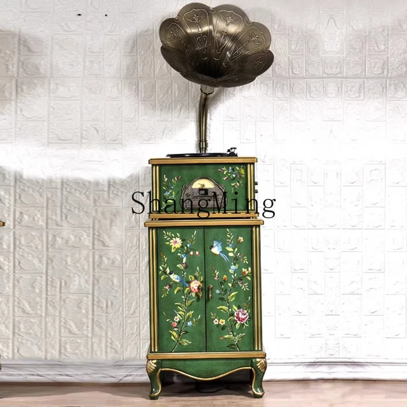 

ZYY home living room vinyl record player multi-function bluetooth music playback decorative locker