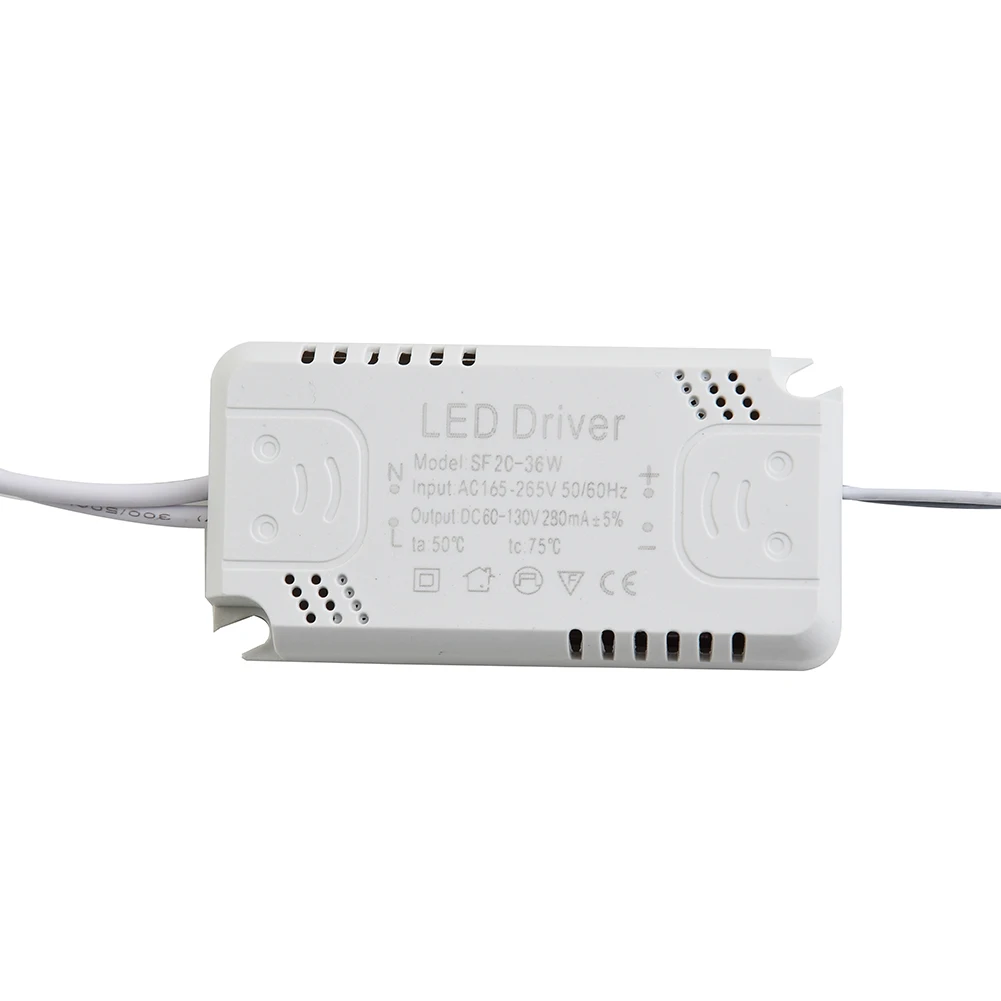 Adapter sterownika LED 280mA 8-24W 24-40W 40-60W 60-80W AC165-265V Panel transformatora oświetlenia do zasilaczy lamp sufitowych