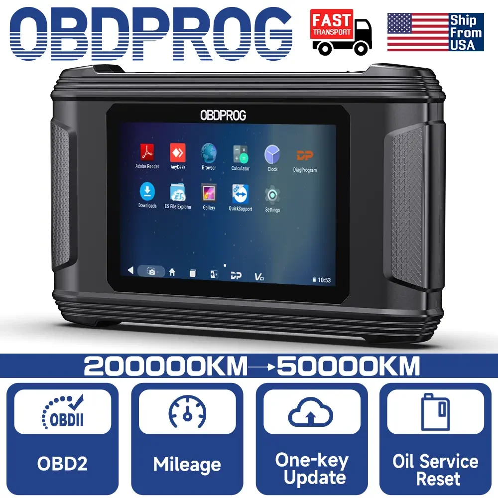 OBDPROG M500 OBD2 Cluster Calibration Professional Instrument Adjustment Tools Oil Reset Code Reader OBD 2 Auto Diagnostic Tools