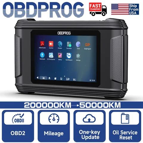 OBDPROG M500 OBD2 Cluster Calibration Professional Instrument Adjustment Tools Oil Reset Code Reader OBD 2 Auto Diagnostic Tools
