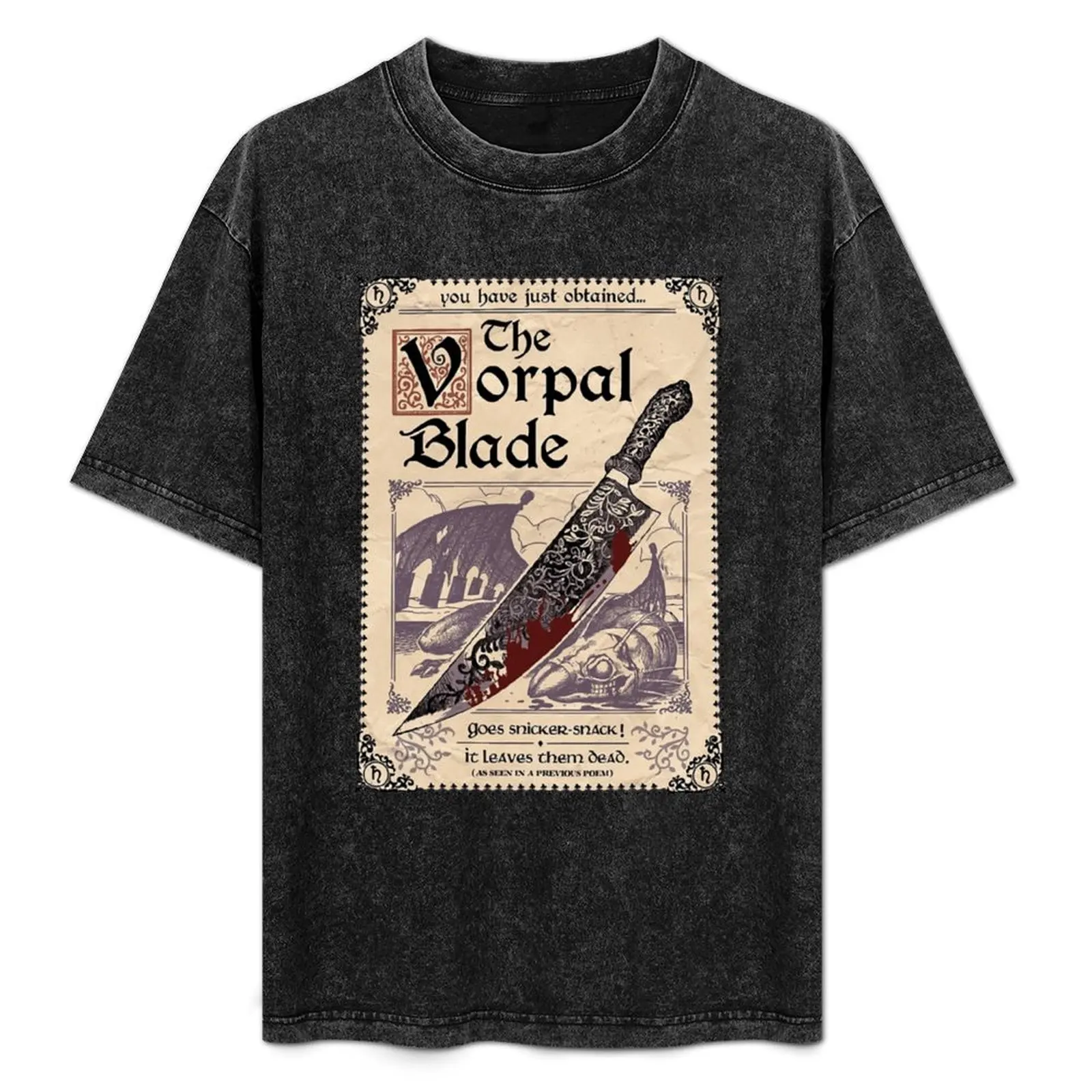 For Mens Womens The Vorpal Blade Alice Madness Returns Poster T-Shirt Outdoor Work Short Sleeve Top