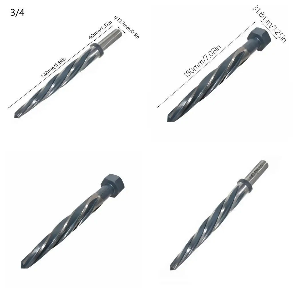 

652F HSS Taper Chucking Reamer 3/8" 5/8" 3/4" 13/16" Spirals Flute Bridge Reamer for Steel Aluminum Plastic