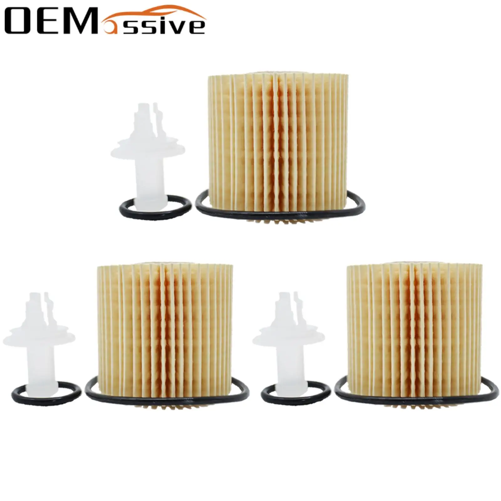 3X Oil Filter For Toyota Camry XV40 XV50 Aurion Daihatsu Altis 2GR-FE 3456CC 3.5L 2AR-FE 2AR-FXE 2494CC 2.5L 2006 2007 - 2017