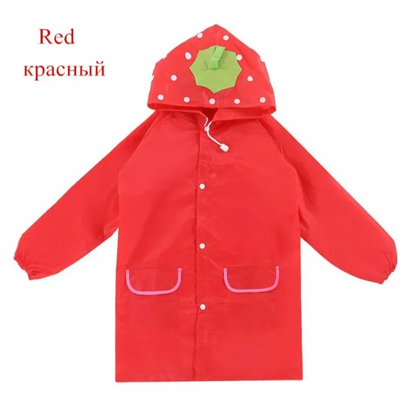 1Pcs Cartoon Duck Frog Raincoat for Children Kids Waterproof Baby Rain Coat Rainwear Boys Girls Raincoats Apron 90~110cm Height