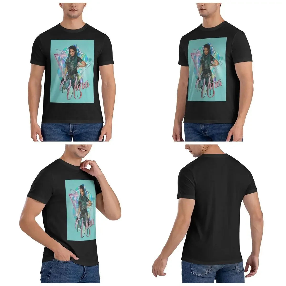 100% Cotton Uma Princess - Descendants 3 T-Shirt Men's Fashion Oversized T Shirt Men Crew Neck Summer Shirts Tops S-6XL