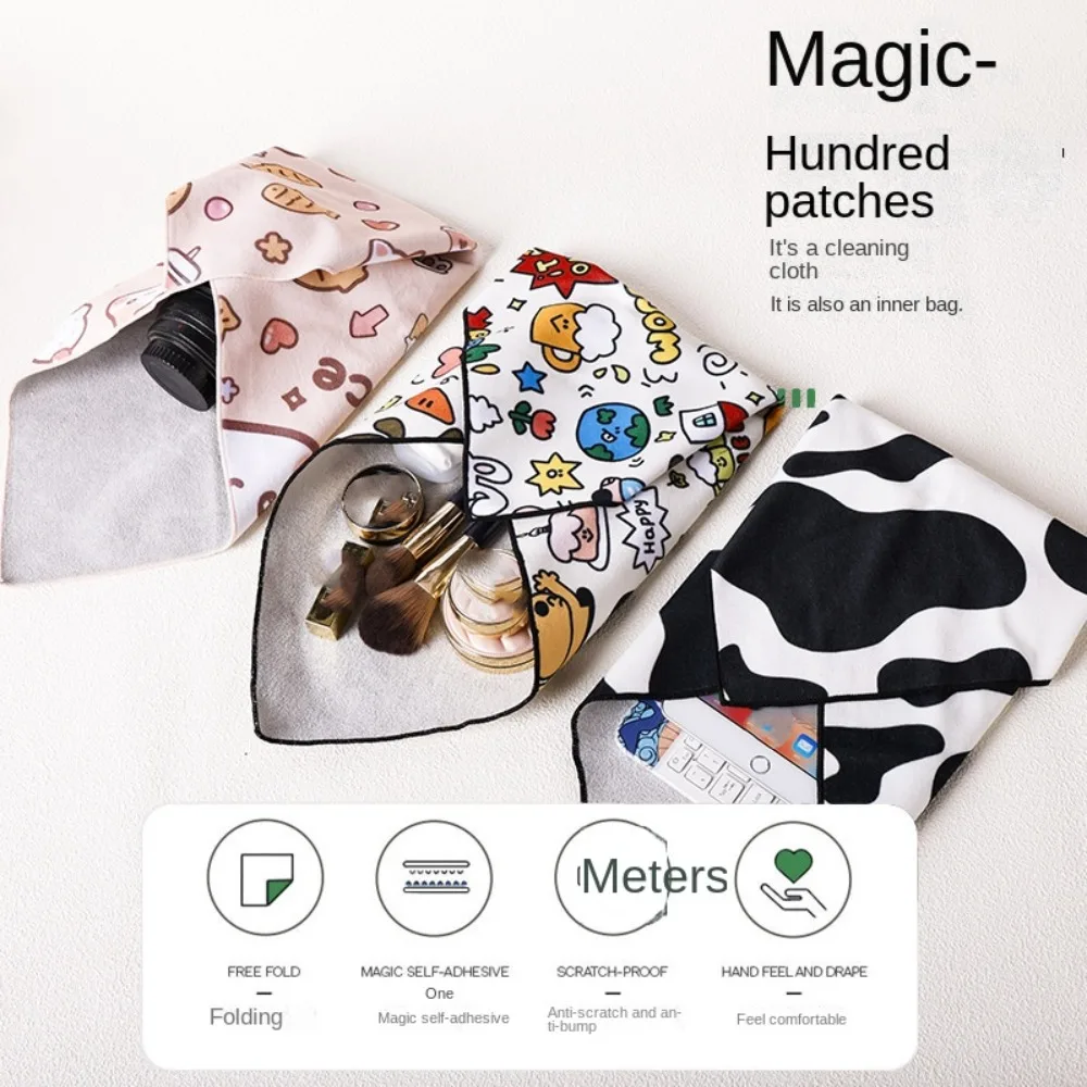 2024 New Fantastic Folding Cosmetic Bag Magic Cloth Hundred Patch Cloth Camera For iPad Storage Bag