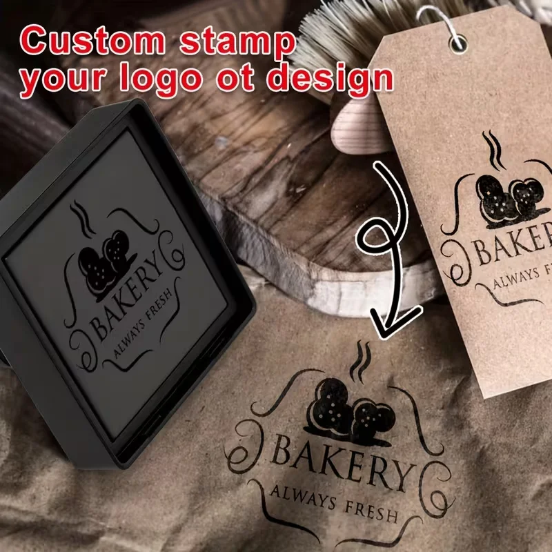 Commercial Self‑Inking Marking Stamper, Custom Text & Logo for Bulk Express Packages, Logistics and Business Shipping Marking