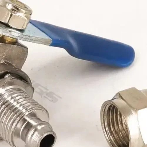 Air Quick Connect G1 4 Inch Valve Pneumatic Systems 11x9x9cm Easy Operation Hand Control 2-Point External Thread