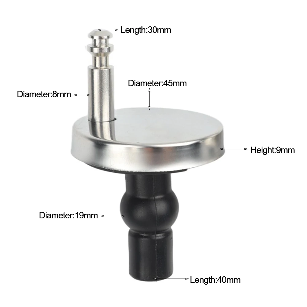 Toilet Seat Hinges Top Fix Heavy-Duty Stainless Steel For Standard Wall Hung Toilets Quick Fit 8mm Pin Soft Close Replacement