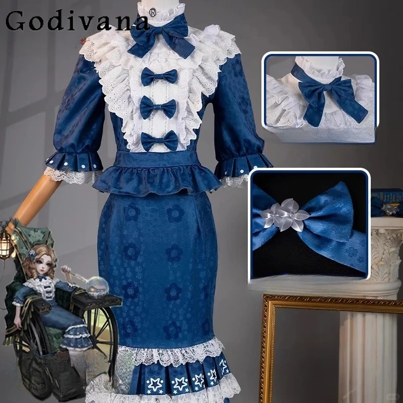 

Women Sexy Carnival Evening Suit Anime Game IdentityⅤ Cosplay Costume Skirt Set Girls Summer Wig Christmas Skirt Outfits