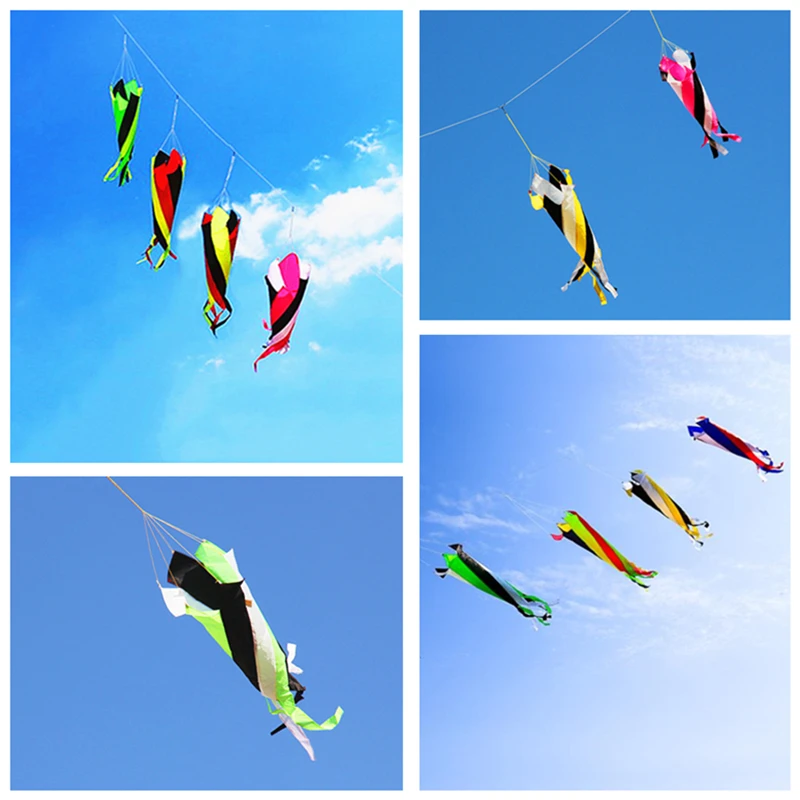 free shipping giant kites windsocks rainbow high tails wind kites Smoking Fly fishing kite unicorn wind kites for seniors kevlar