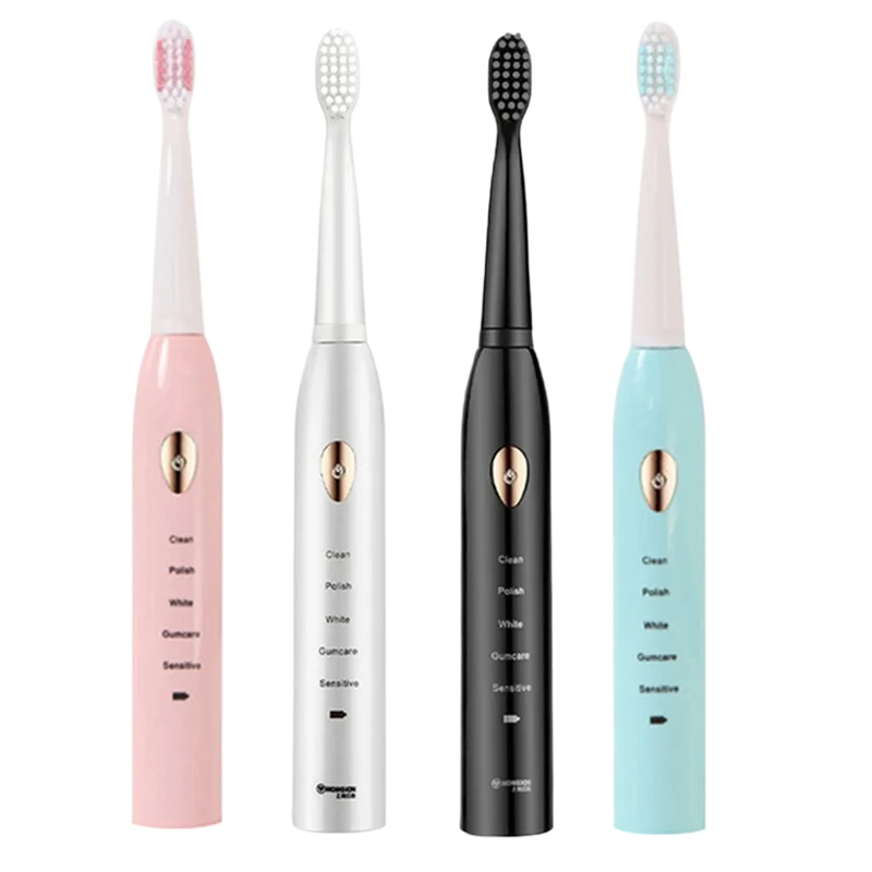 Sonic Electric Toothbrush for Adults IPX7 Waterproof DuPont Brush Head USB Rechargeable High Frequency Cleaning 5 Cleaning Modes