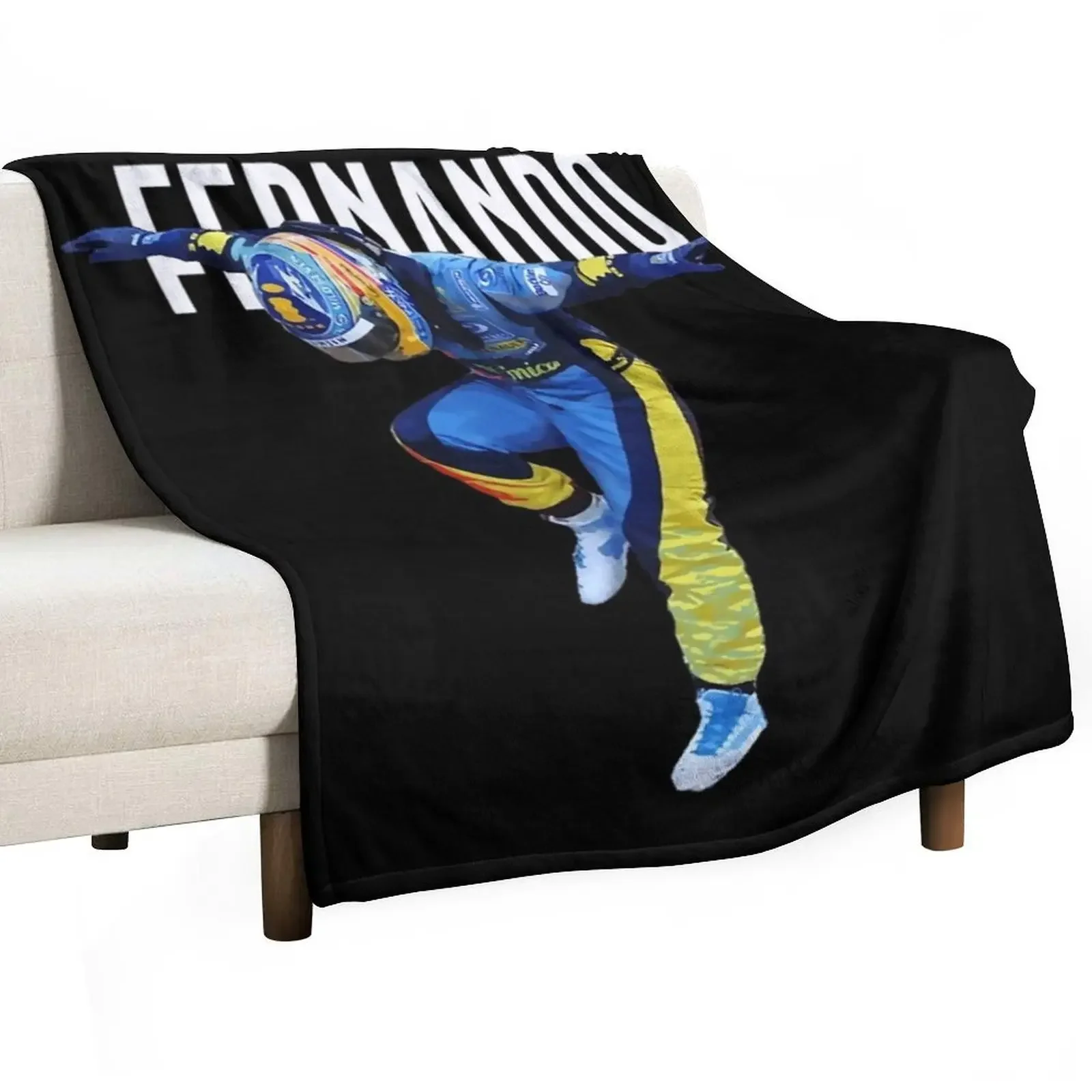 

Fernando driver Alonso dance Throw Blanket For Decorative Sofa Furry Plaid Blankets