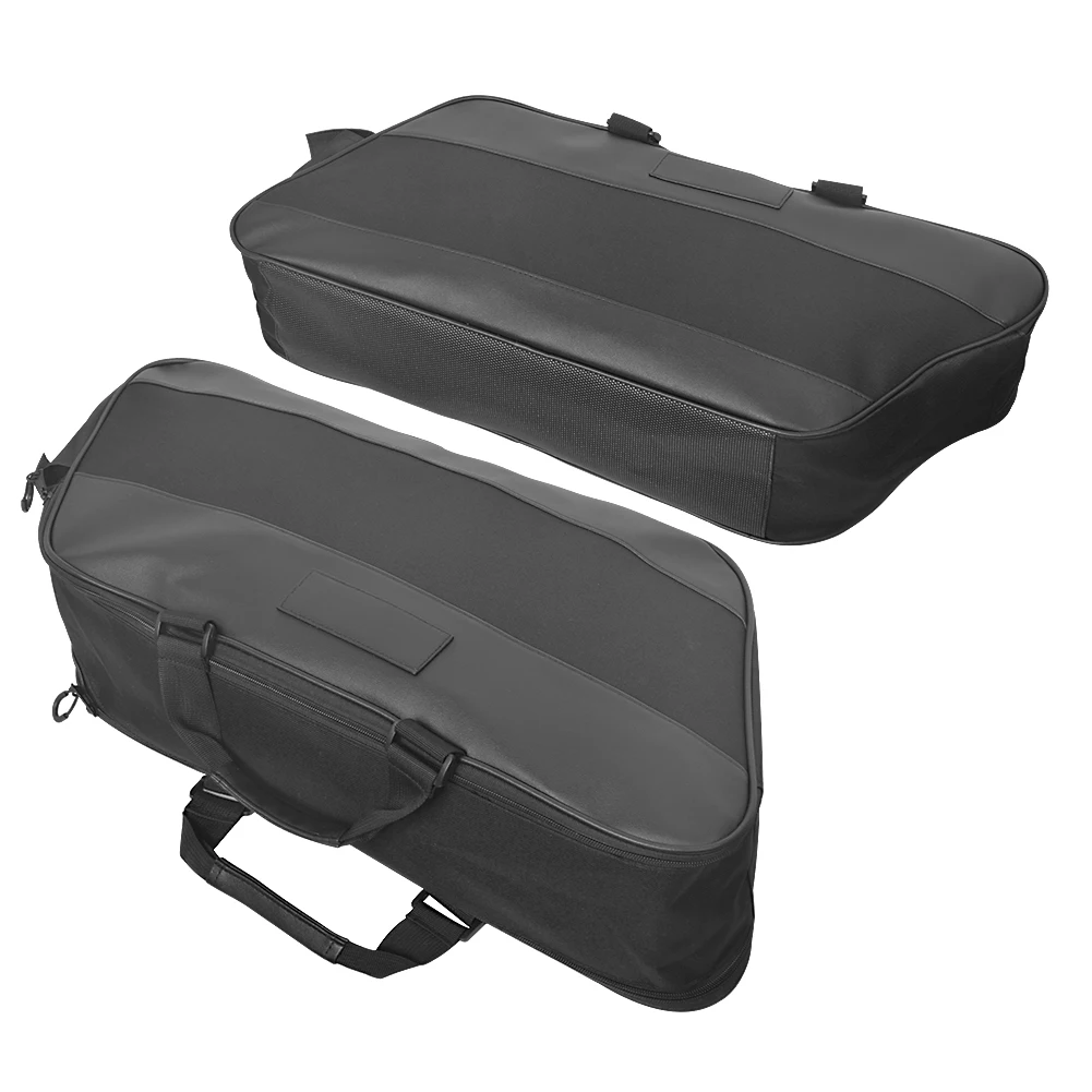 Schwarze Motorrad-Satteltasche, Gepäcktasche, weiche Rack-Liner-Satteltasche für Harley Touring Road King Electra Street Glide Ultra Tour 93-23 – Detail 8