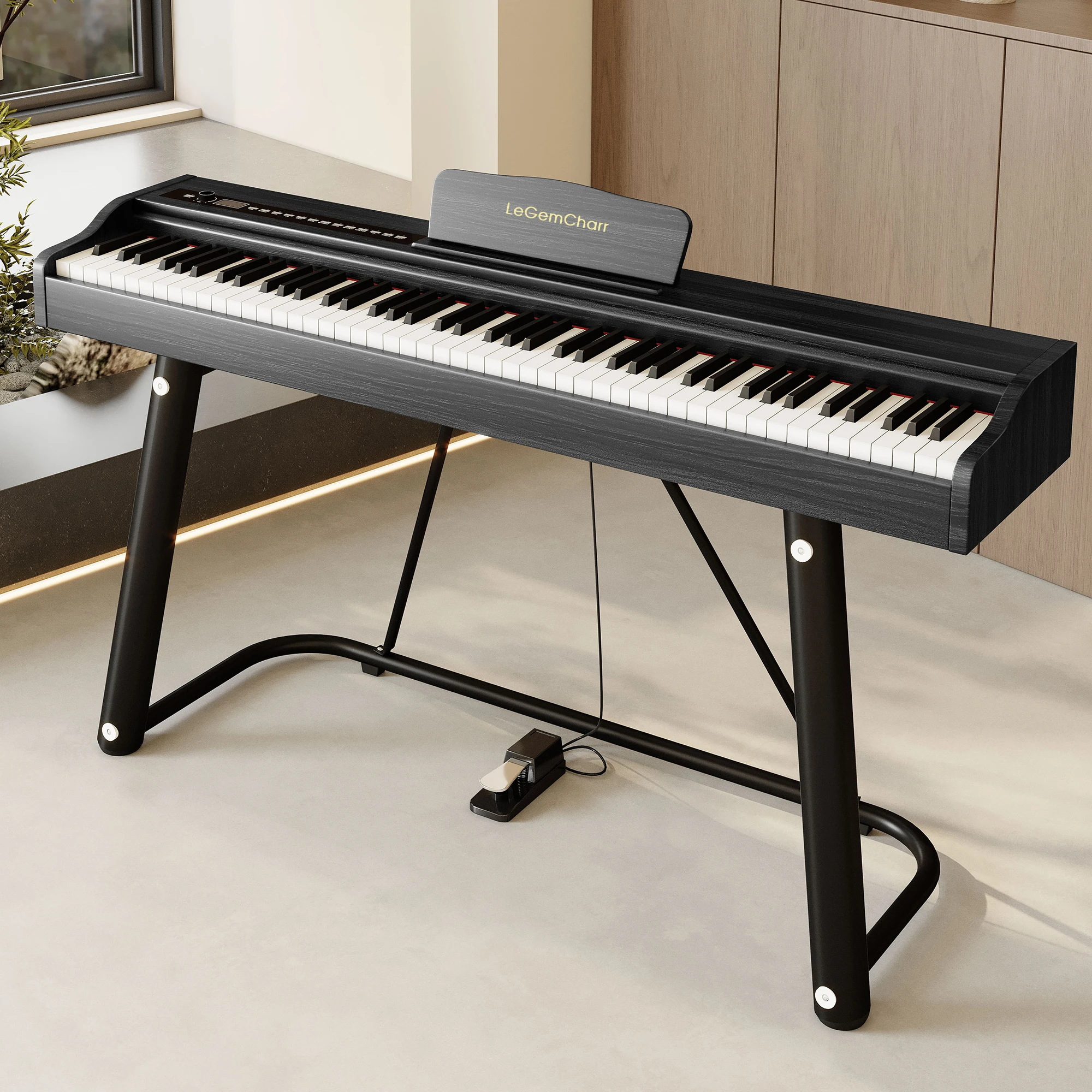 

Hooqu Electronic Piano 88 Weighted Keys Electronic Piano Digital Keyboard Piano Portable