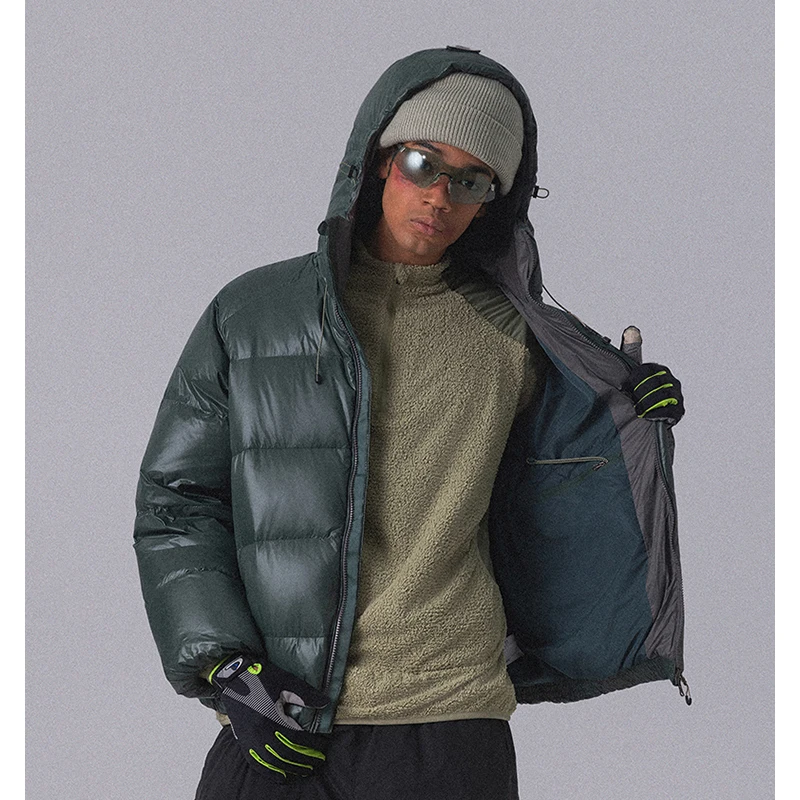 Men's Lightweight Down Jacket - Urban Commute & Outdoor Hybrid Puffer with Freedom of Movement & Windproof Design