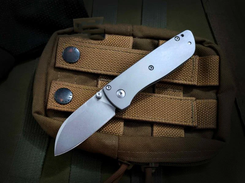 

Mini Portable Titanium Alloy Handle BM 535 Folding Knife Outdoor Camping Pocket Knives Portable Self-defense Tool