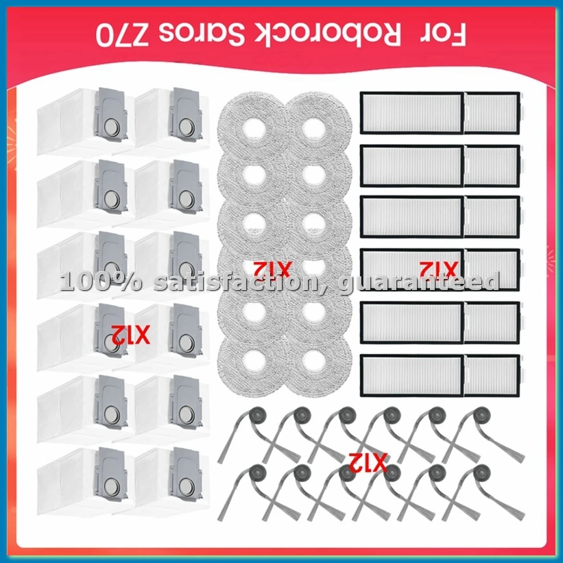 

Запасные части и аксессуары для Saros Z70: боковая щетка, HEPA-фильтр, салфетка для влажной уборки, мешки для сбора пыли - A09G