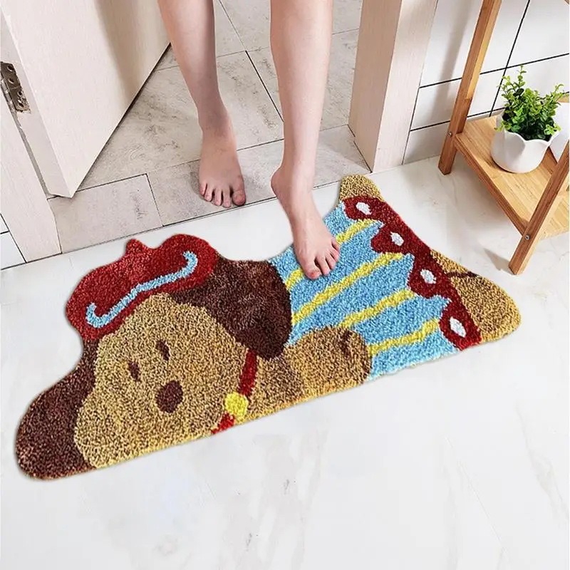 Funny Dog Door Mat Cartoon Dog Door Mat Front Door Decor Indoor Entrance Mat Area Rugs 19X39Inch Funny Dog Floor Mat For Outdoor