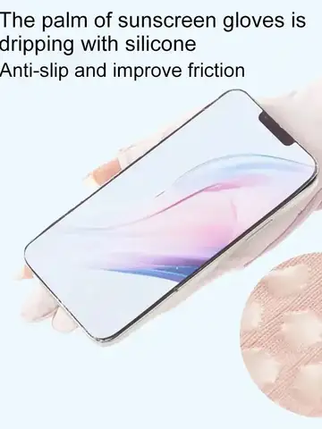 Sun Protection Gloves For Women Breathable Sunscreen Ice Silk Gloves Colorful Elegance Thin Design Outdoor Cycling Sports Gloves