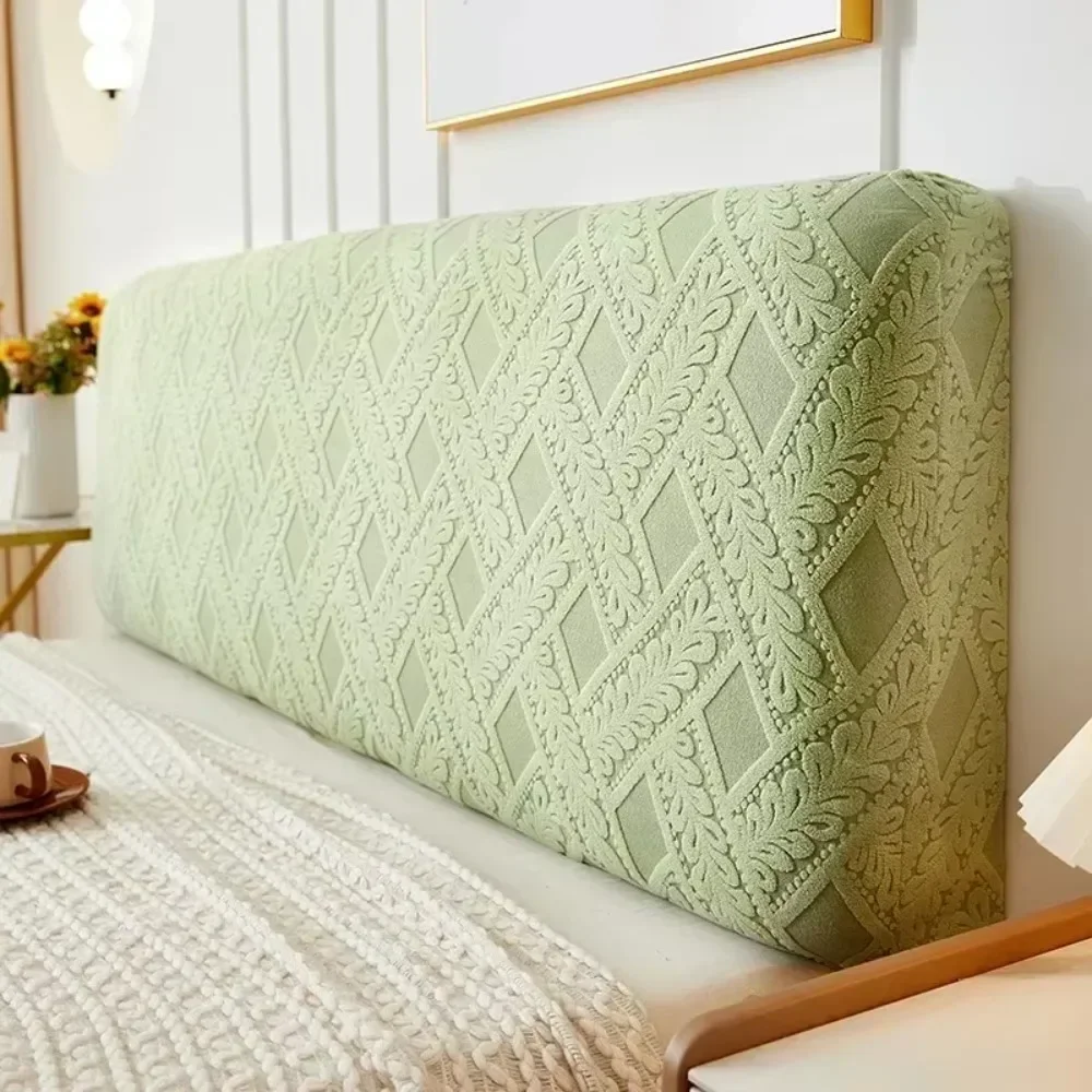 Rattan Three-dimensional Bed Headboard Bedside Protector Cover Elastic All-Inclusive Backrest Dust Cover for Home Hotel Decor